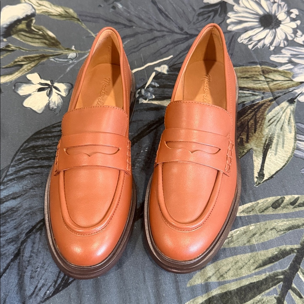 NEW - Madewell The Vernon Loafer in Leather - Brown (Dried Maple), 10